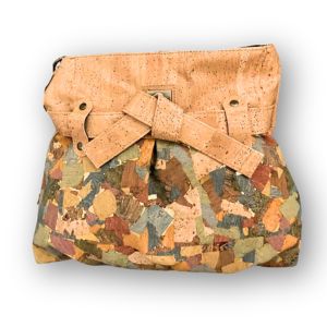 Kurken Schoudertas met Strik – Stijlvol, Duurzaam & Vegan 🌿 MA0043