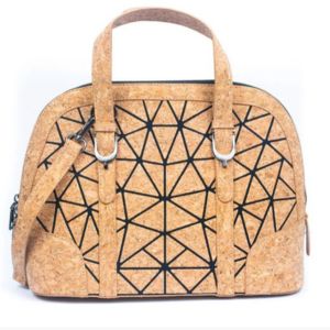 Elegante Kurk Handtas – Geometrisch Design
